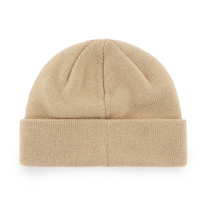 Pictured is this MLB New York Yankees Randle ’47 CUFF KNIT beanie cap in beige. 2
