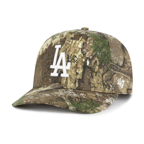 Pictured is this MLB Los Angeles Dodgers Realtree '47 HITCH cap in beige/khaki. 1