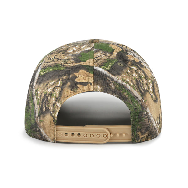 Pictured is this MLB New York Yankees Realtree '47 HITCH cap in beige/khaki. 2