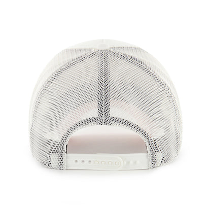 Pictured is this MLB New York Yankees Soft Glow Script '47 OFFSIDE DT cap in white and digital pink. 2
