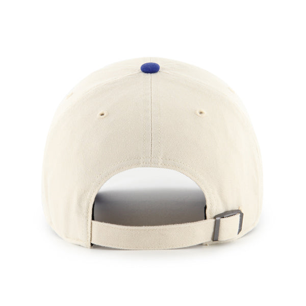 Pictured is this MLB Los Angeles Dodgers Base Runner Sure Shot '47 CLEAN UP cap in natural. 2