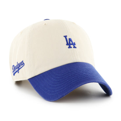 Pictured is this MLB Los Angeles Dodgers Base Runner Sure Shot '47 CLEAN UP cap in natural. 1
