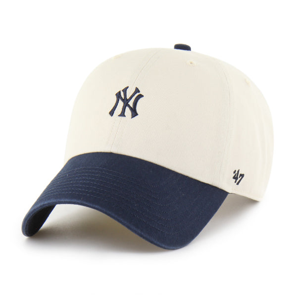 Pictured is this MLB New York Yankees Base Runner Sure Shot '47 CLEAN UP cap in natural. 3