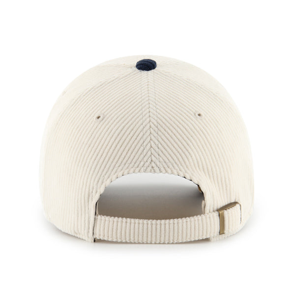 Pictured is this MLB Boston Red Sox Base Runner Cord '47 CLEAN UP cap in natural. 2
