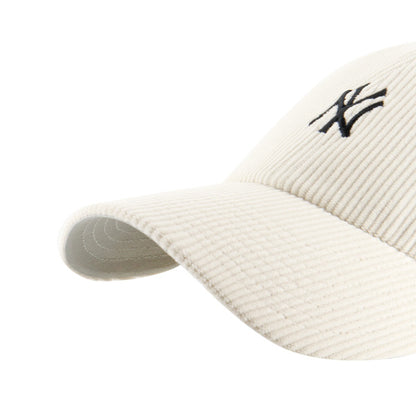 Pictured is this MLB New York Yankees Base Runner Cord '47 CLEAN UP cap in natural. 3