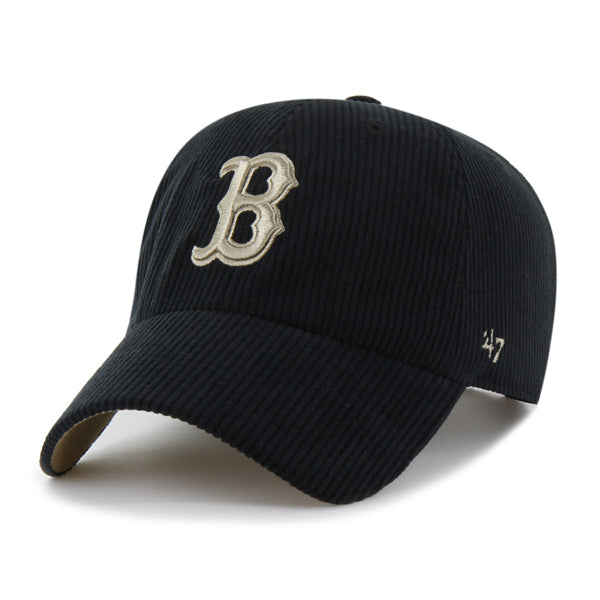 Pictured is this MLB Boston Red Sox Thick Cord ’47 CLEAN UP cap in black. 1