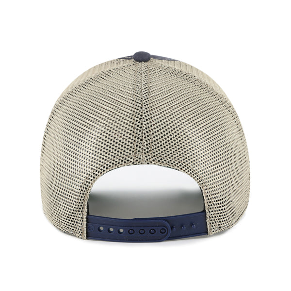Pictured is this MLB Boston Red Sox Tuscaloosa '47 CLEAN UP cap in navy. 3