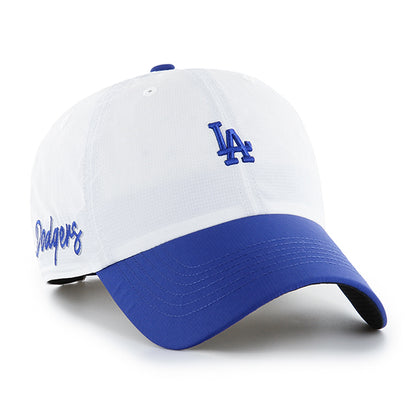 Pictured is this MLB Los Angeles Dodgers Vista Mini '47 CLEAN UP cap in white. 1
