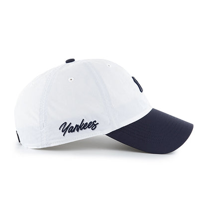 Pictured is this MLB New York Yankees Vista Mini '47 CLEAN UP cap in white. 3