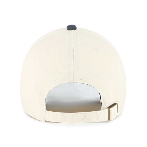 Pictured is this MLB Los Angeles Dodgers Windham '47 CLEAN UP cap in natural. 2