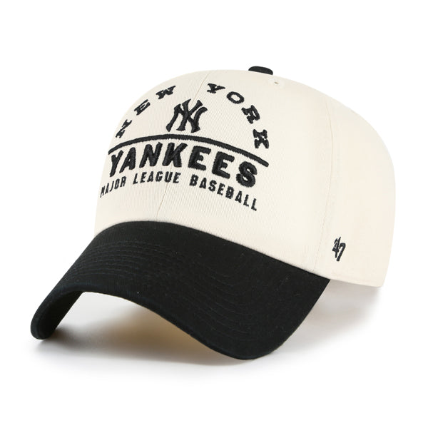 Pictured is this MLB New York Yankees Windham '47 CLEAN UP cap in natural. 1