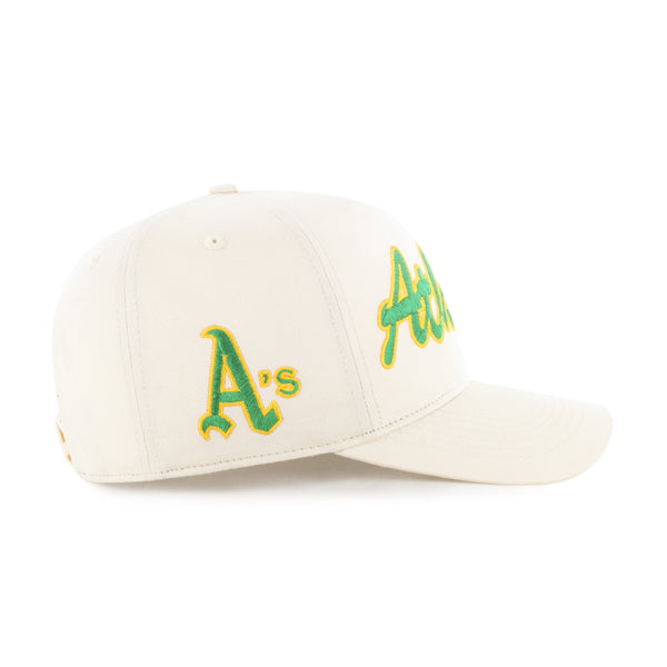 Pictured is this MLB Oakland Athletics Cooperstown Brushmark '47 HITCH cap in natural. 3