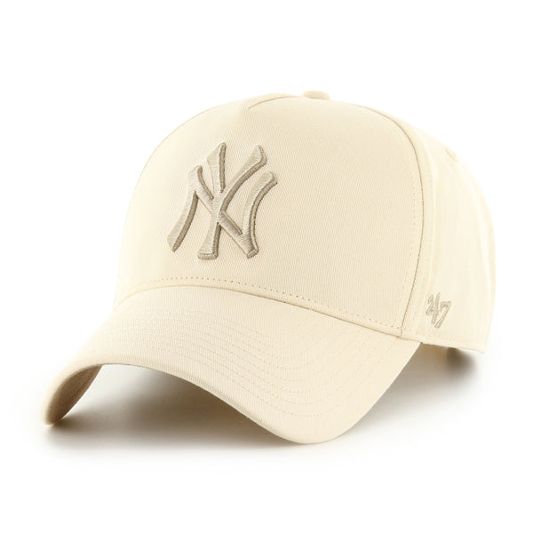Pictured is this MLB New York Yankees Cooperstown Sure Shot ’47 MVP cap in natural. 2