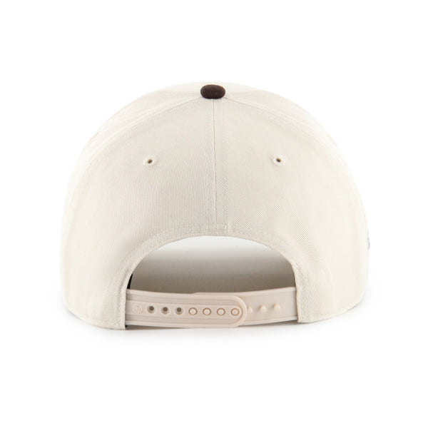 Pictured is this MLB Oakland Athletics Cooperstown Sure Shot '47 MVP cap in natural. 2