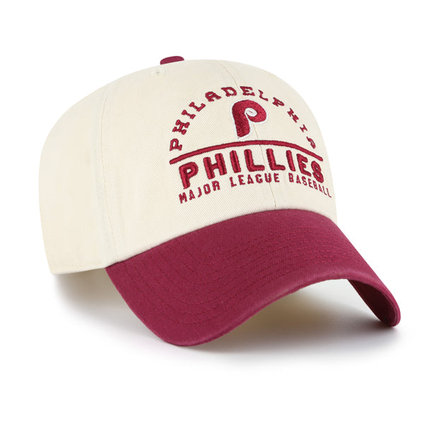 Pictured is this MLB Philadelphia Phillies Windham '47 CLEAN UP cap in natural. 3