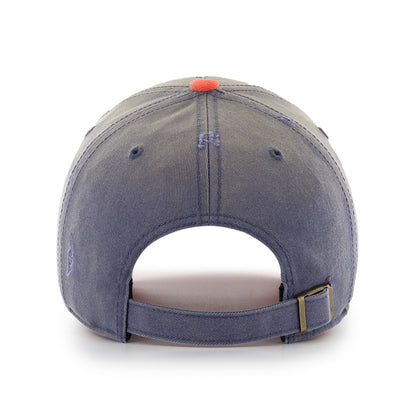 Pictured is this MLB New York Mets Cooperstown Arch Script Washed ’47 CLEAN UP cap in navy. 3