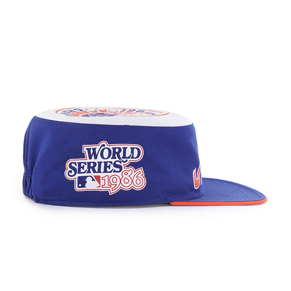 Pictured is this MLB New York Mets 86 Mets ’47 PILLBOX cap in blue. 4