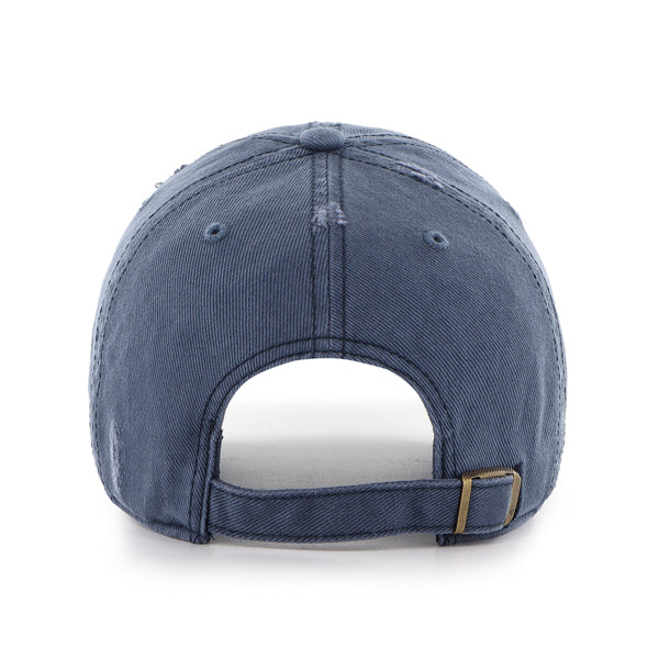 Pictured is this Collegiate Michigan Wolverines Weathered '47 CLEAN UP cap in navy. 2