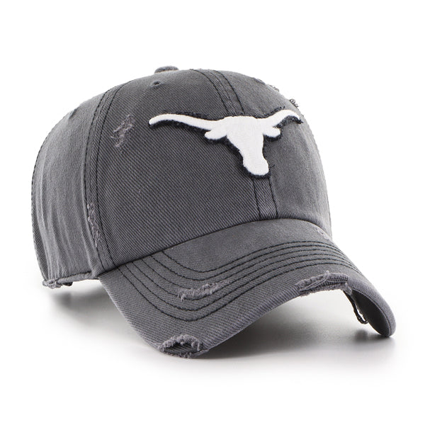 Pictured is this Collegiate Texas Longhorns Weathered '47 CLEAN UP cap in dark grey. 3