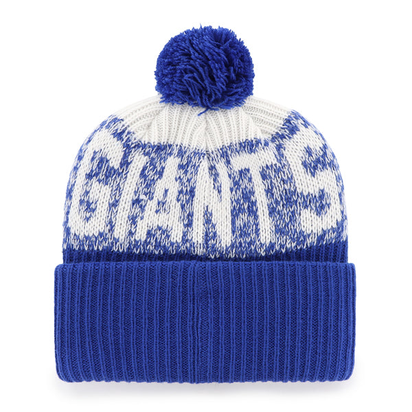 Pictured is this NFL New York Giants Bone Chill ’47 CUFF KNIT beanie cap in blue. 2