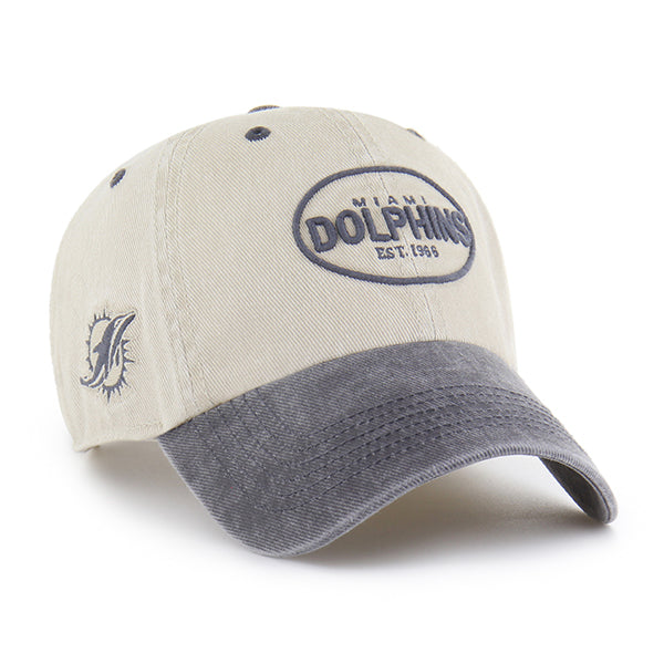 Pictured is this NFL Miami Dolphins Breaking Trail '47 CLEAN UP cap in natural. 1