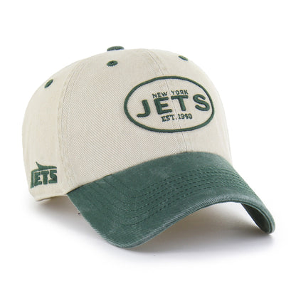 Pictured is this NFL New York Jets Breaking Trail '47 CLEAN UP cap in natural. 1