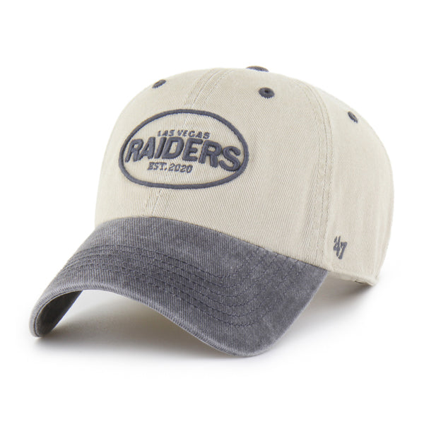 Pictured is this NFL Las Vegas Raiders Breaking Trail '47 CLEAN UP cap in natural. 3