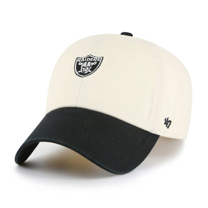 Pictured is this NFL Las Vegas Raiders Base Runner ’47 CLEAN UP cap in natural. 1