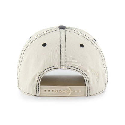 Pictured is this NFL Calderwood Indianapolis Colts ’47 HITCH RF cap in beige & grey. 2