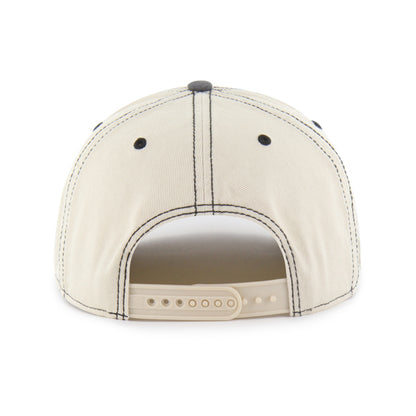 Pictured is this NFL Calderwood Pittsburgh Steelers ’47 HITCH RF cap in beige & grey. 2