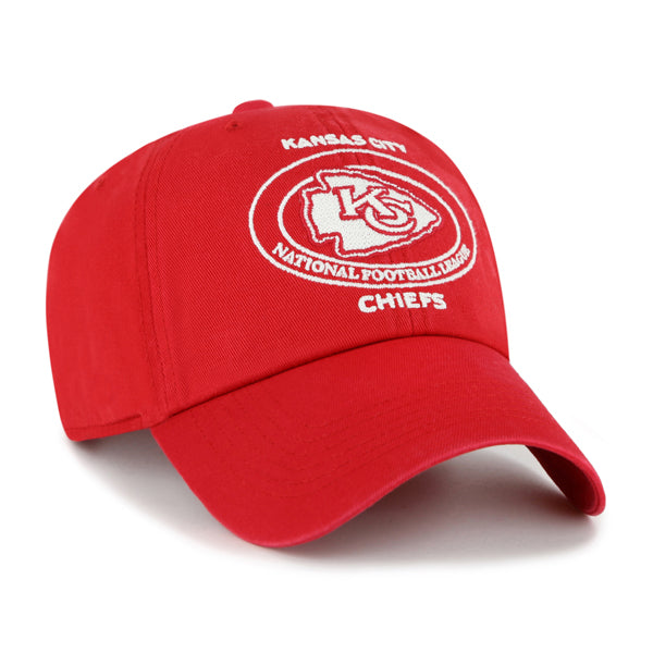Pictured is this NFL Kansas City Chiefs Circle Tone ’47 CLEAN UP cap in dark red. 2