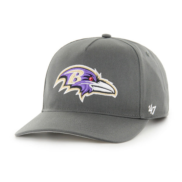 Pictured is this NFL Baltimore Ravens ’47 HITCH RF cap in charcoal. 1