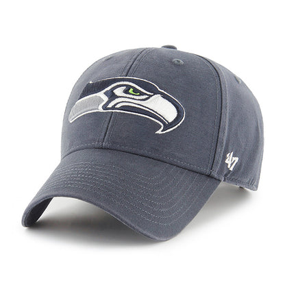 Pictured is this NFL Seattle Seahawks Legend '47 MVP cap in navy. 1