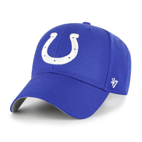 Pictured is this NFL Indianapolis Colts ’47 MVP cap in blue. 1