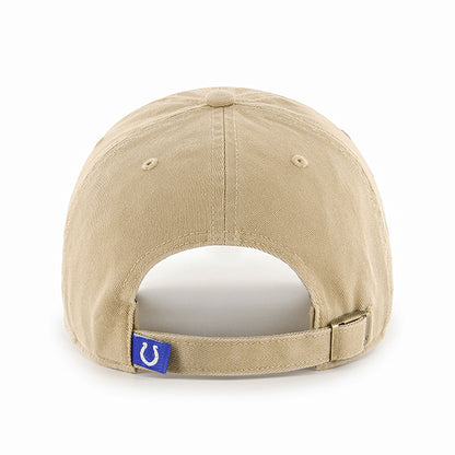 Pictured is this NFL Indianapolis Colts ’47 CLEAN UP cap in khaki. 2