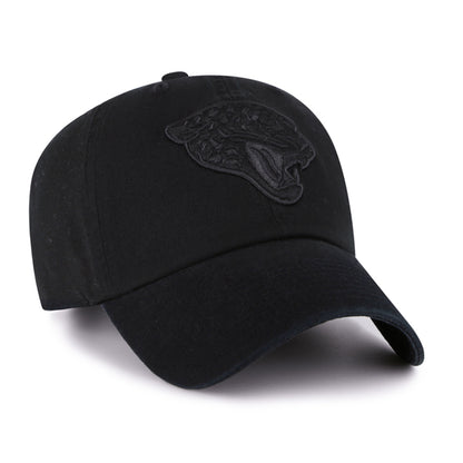 Pictured is this NFL Jacksonville Jaguars ’47 CLEAN UP cap in black on black. 2