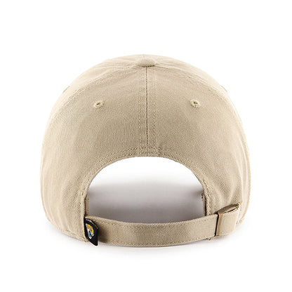Pictured is this NFL Jacksonville Jaguars ’47 CLEAN UP cap in khaki. 2