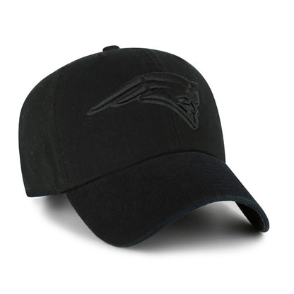 Pictured is this NFL New England Patriots ’47 CLEAN UP cap in black on black. 2