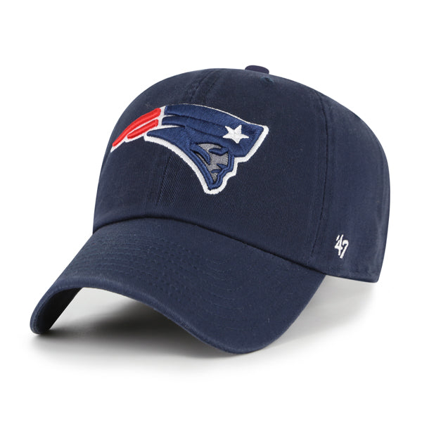 Pictured is this NFL New England Patriots ’47 CLEAN UP cap in navy. 1