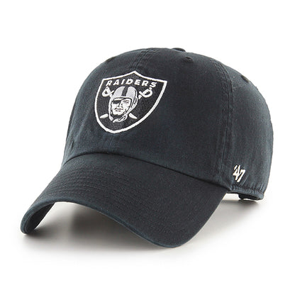 Pictured is this NFL Las Vegas Raiders ’47 CLEAN UP cap in black. 1