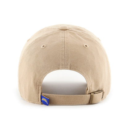 Pictured is this NFL Los Angeles Chargers ’47 CLEAN UP cap in khaki. 2