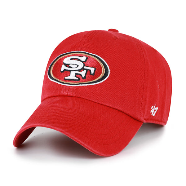 Pictured is this NFL San Francisco 49ers ’47 CLEAN UP cap in dark red. 1