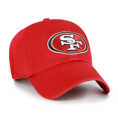 Pictured is this NFL San Francisco 49ers ’47 CLEAN UP cap in dark red. 2