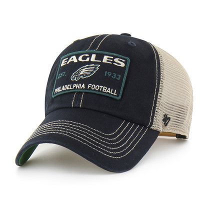 Pictured is this NFL Philadelphia Eagles '47 CLEAN UP cap in black. 1