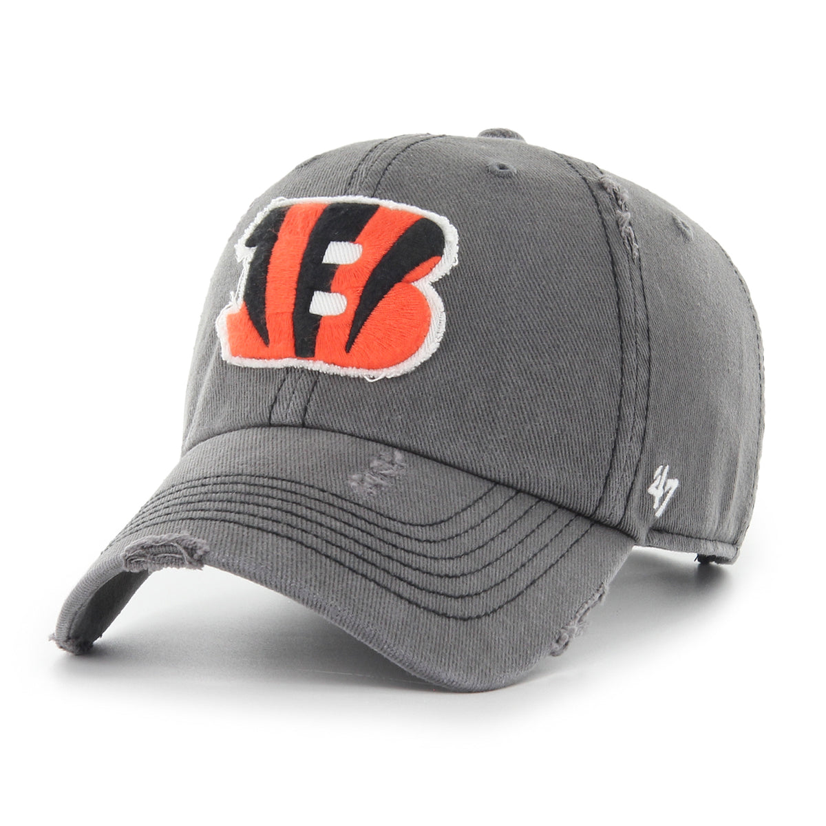 Pictured is this NFL Weathered Cincinnati Bengals ’47 CLEAN UP cap in grey. 1