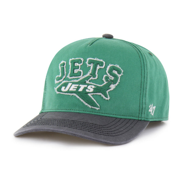 Pictured is this NFL Calderwood New York Jets ’47 HITCH RF cap in grey. 1