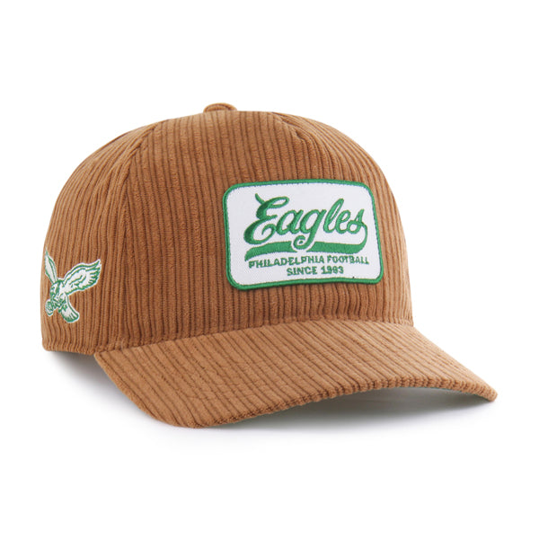 Pictured is this NFL Philadelphia Eagles Cord Patch ’47 HITCH cap in brown. 1