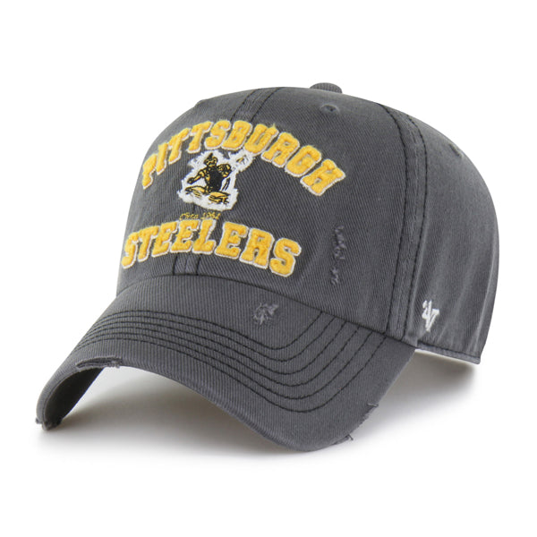Pictured is this NFL Seymore Pittsburgh Steelers ’47 CLEAN UP cap in grey. 1