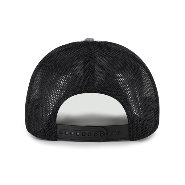 Pictured is this NHL Boston Bruins Carbon Rope '47 TRUCKER cap in dark grey. 3