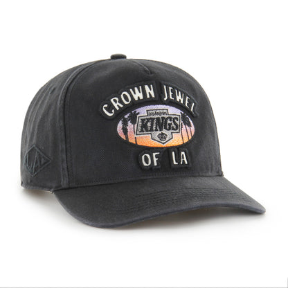 Pictured is this NHL Los Angeles Kings Charlton '47 HITCH cap in black. 1